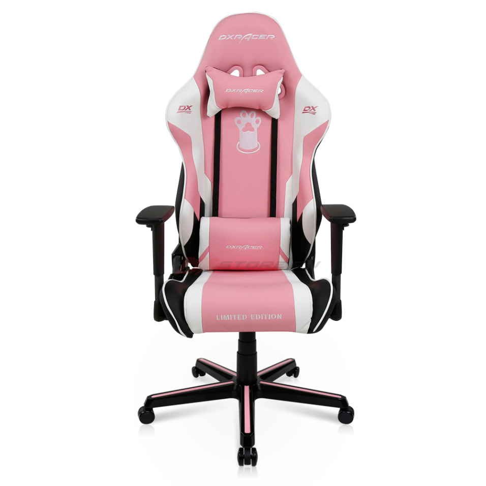 Компьютерное кресло DXRacer OH/RZ95/PWN Pink Paw Print - Фото 2