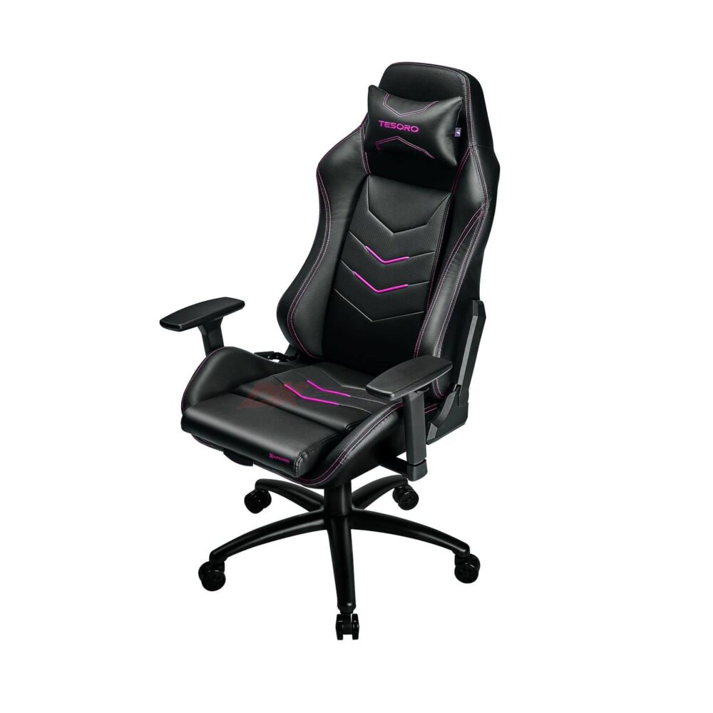 Игровое компьютерное кресло Tesoro Alphaeon S3 F720 Розовый - Фото 2