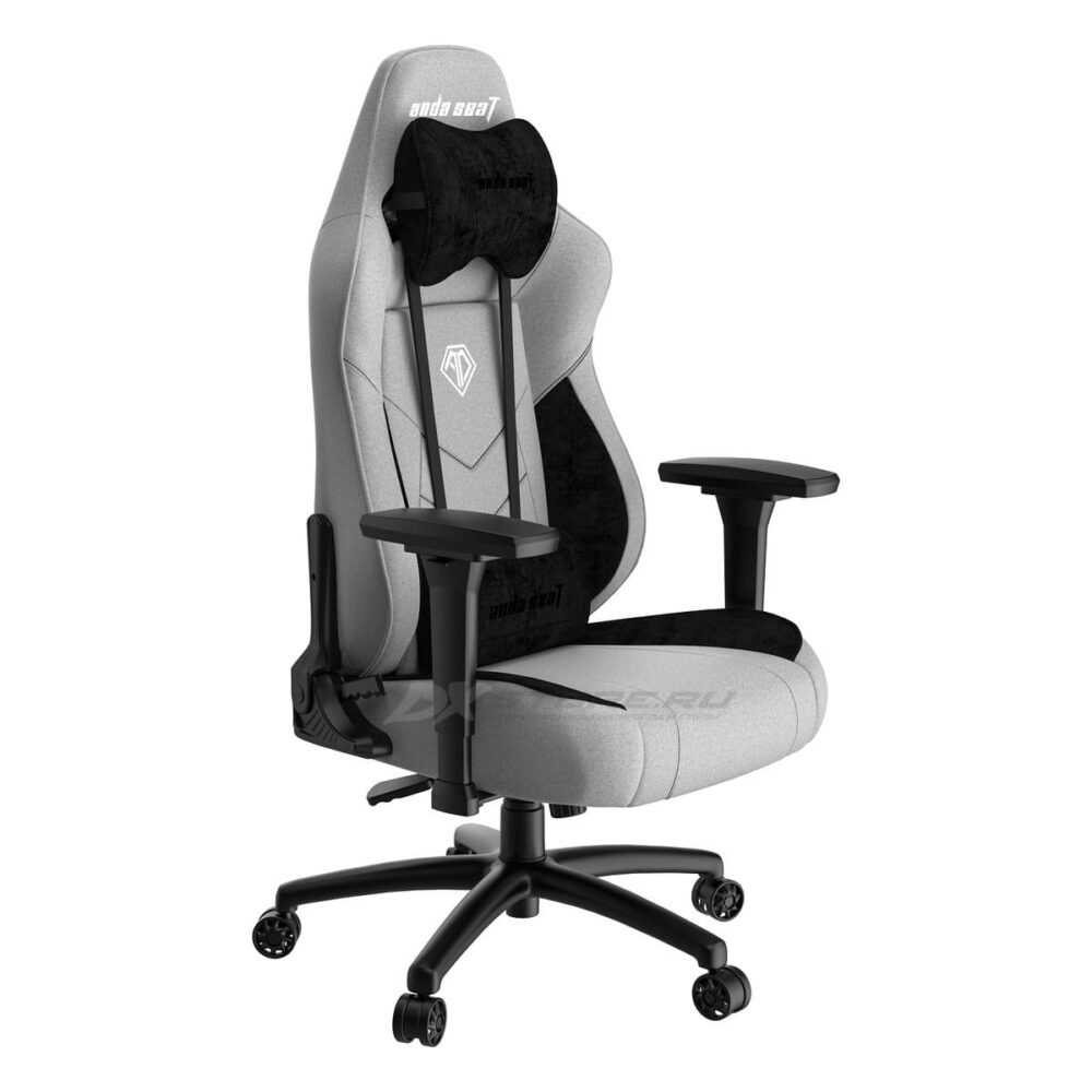 Игровое кресло тканевое Anda Seat T Compact, серый - Фото 5