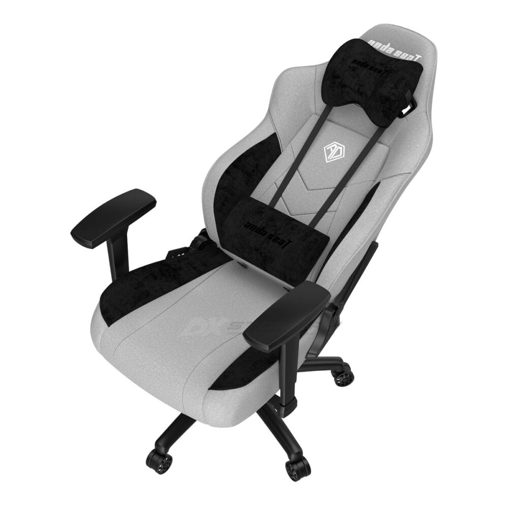Игровое кресло тканевое Anda Seat T Compact, серый - Фото 7