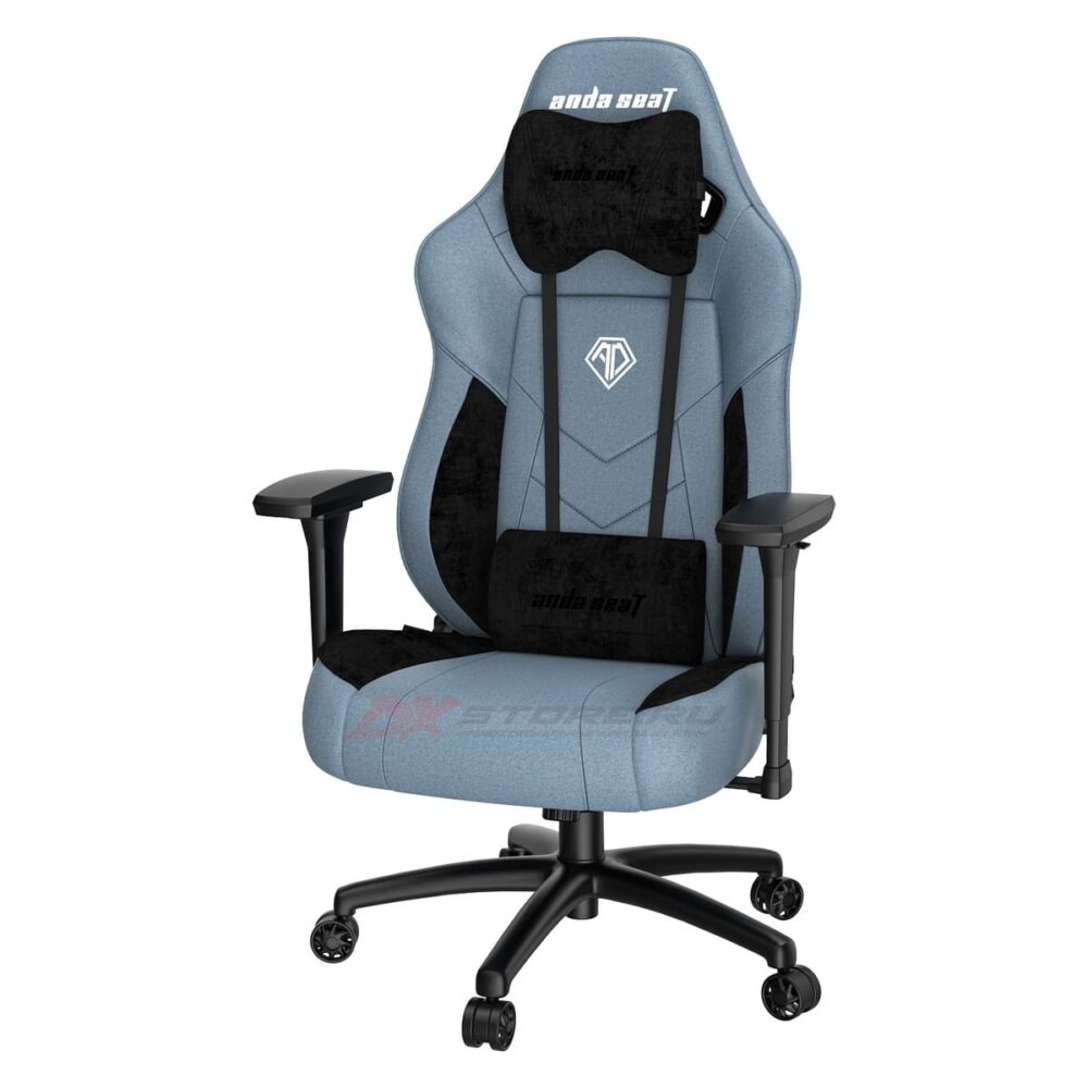 Игровое кресло тканевое Anda Seat T Compact, синий - Фото 1