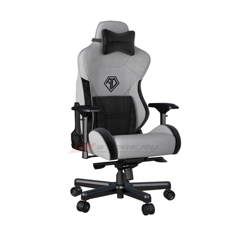 Игровое кресло тканевое Anda Seat T-Pro 2, серый - фото 5