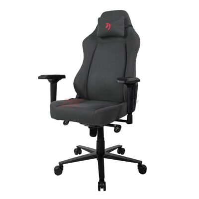 Компьютерное кресло Arozzi Primo Woven Fabric Black - Red logo - Фото 3