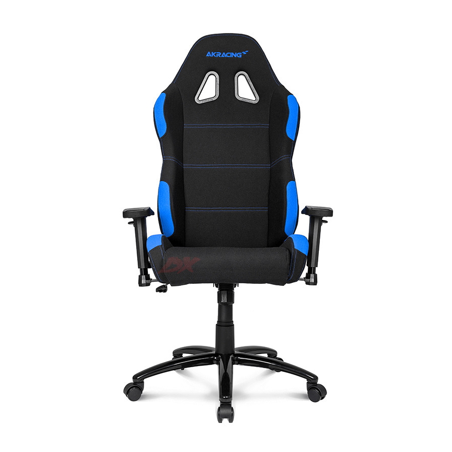 Игровое тканевое кресло AKRacing K7012, черный/синий