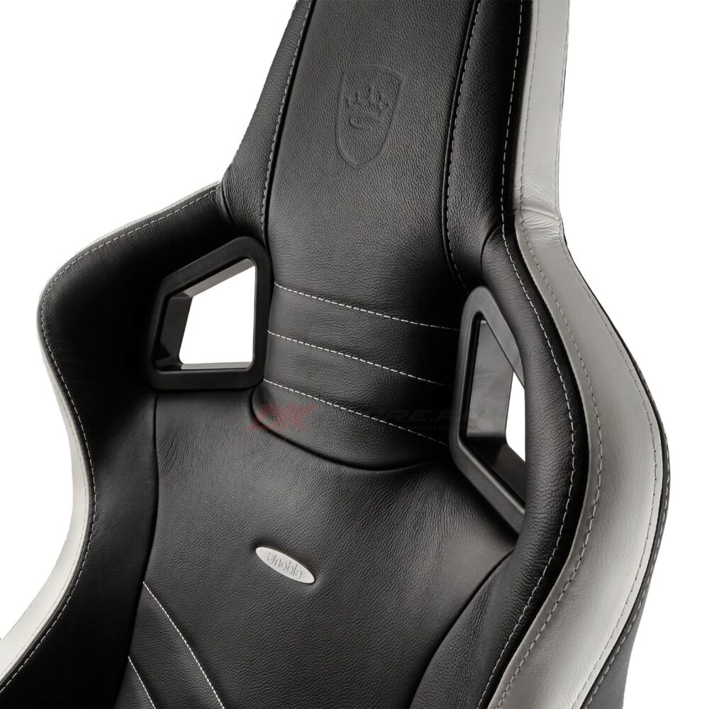 noblechairs EPIC Real leather Black/White/Red - Фото 7