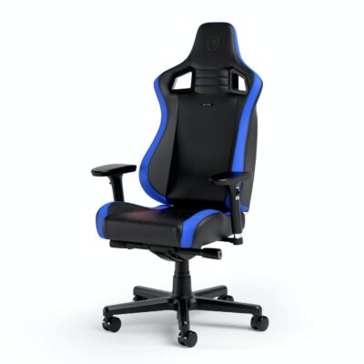 noblechairs EPIC Compact Hybrid Leather Black/Blue - Фото 4