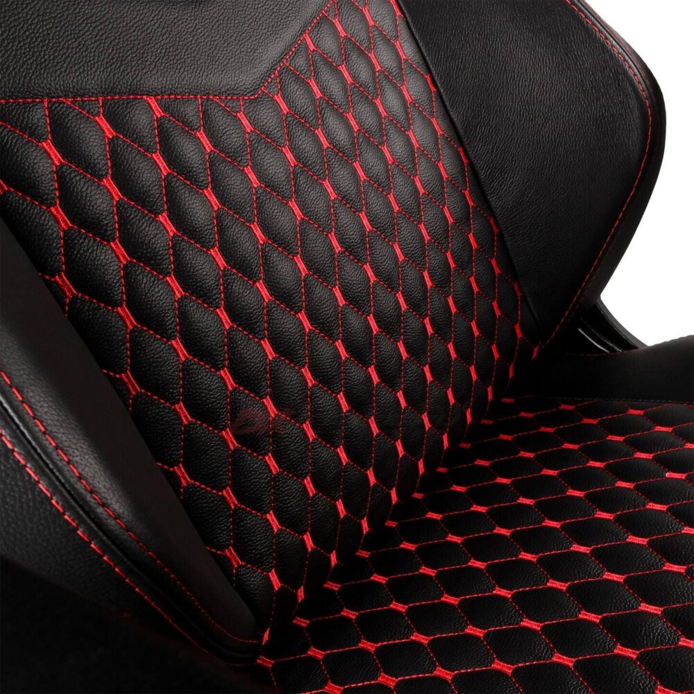 noblechairs HERO Real leather Black/Red - Фото 2
