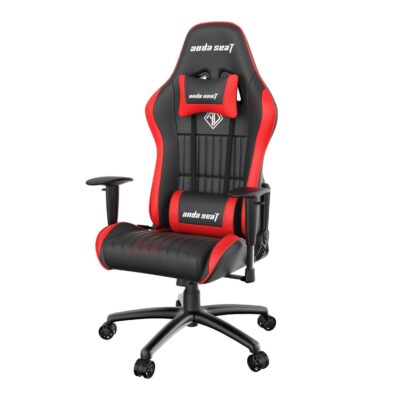 Премиум игровое кресло Anda Seat Jungle, черный/красный