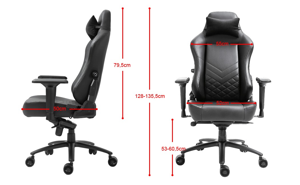 Компьютерное игровое кресло Evolution Glorious - Размеры