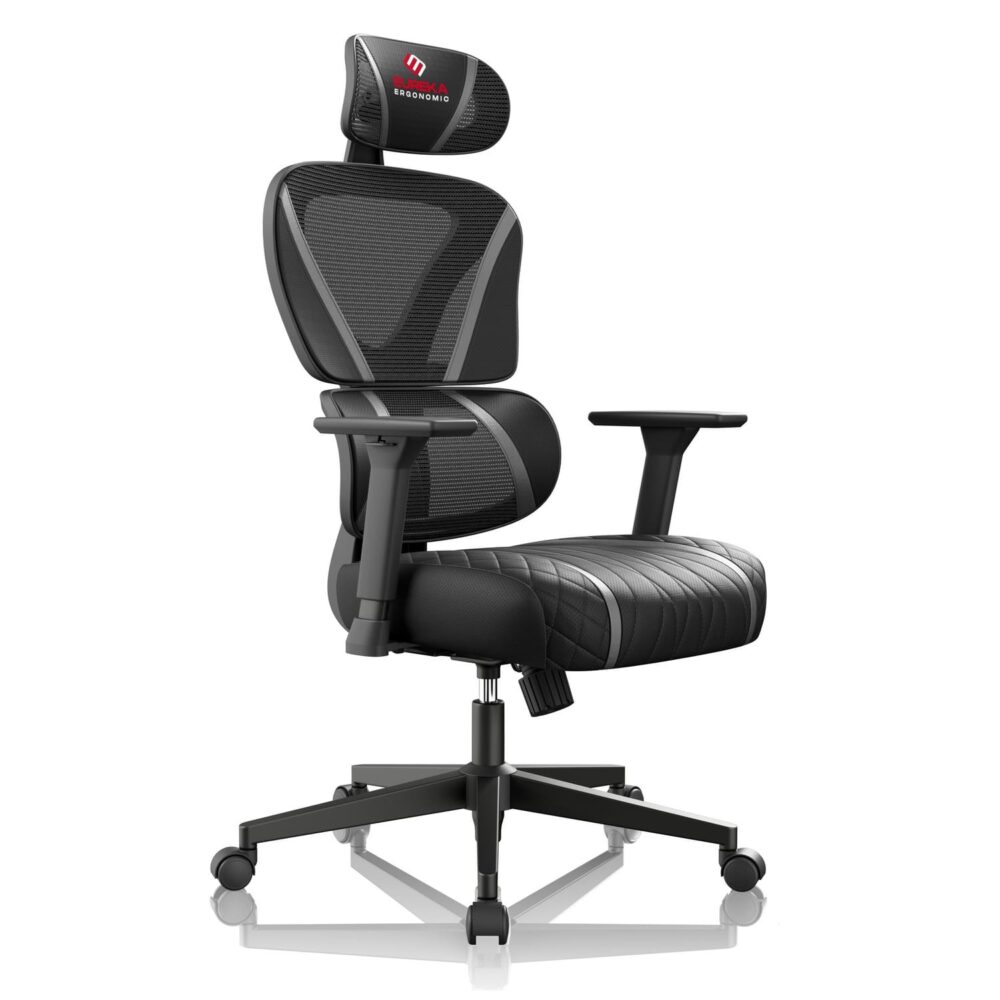 Эргономичное компьютерное кресло Eureka Norn, Серый - Фото 2