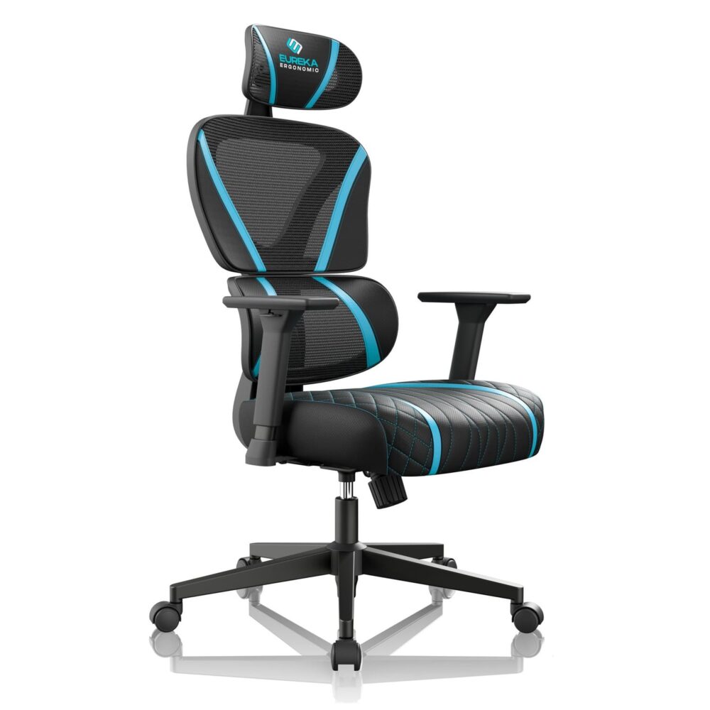 Эргономичное компьютерное кресло Eureka Norn, Синий - Фото 2