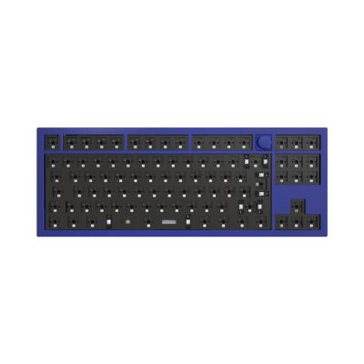 Механическая клавиатура QMK Keychron Q3 TKL Knob, алюминиевый корпус, RGB подсветка, Barebone, Синий