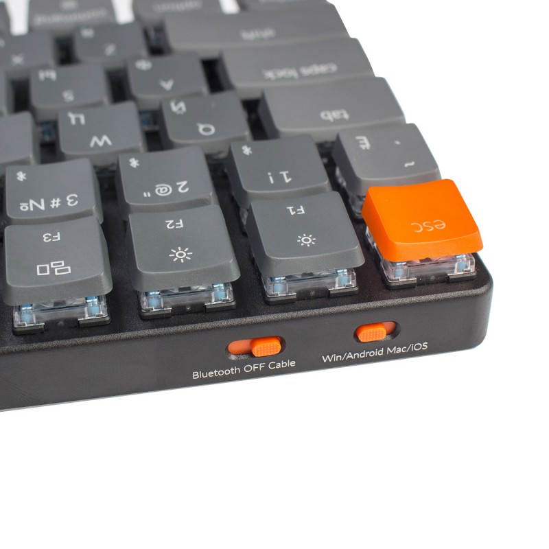 Беспроводная механическая ультратонкая клавиатура Keychron K3, 84 клавиши, RGB подсветка, Brown Switch
